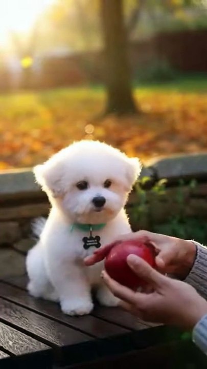 dog and apple Today's Trending Video