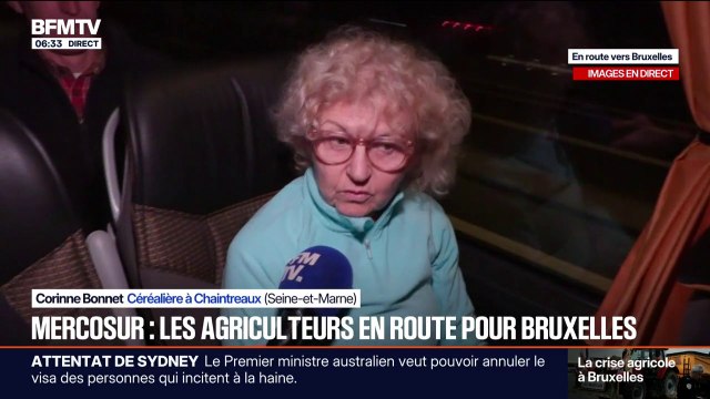 200 agriculteurs de Seine-et-Marne ont pris la route pour aller manifester Bruxelles contre le Mercosur