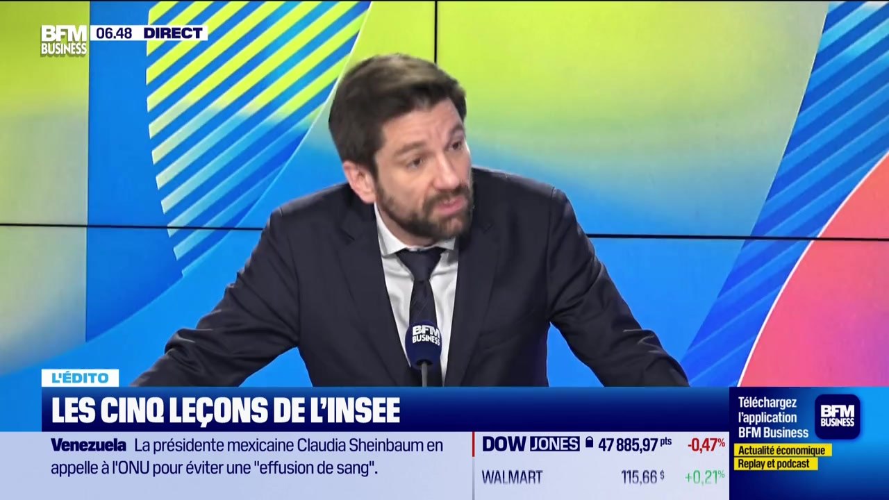 L’Edito de Raphaël Legendre : Les cinq leçons de l'Insee - 18/12