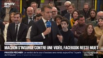 Emmanuel Macron en colère contre Facebook qui a refusé de retirer une vidéo générée par IA, qui annonce un faux coup d'État en France