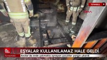 Avcılar’da evde çakmakla oynayan çocuklar yangın çıkardı