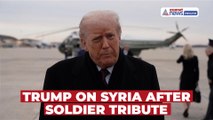Trump Answers Media After Dignified Transfer of Fallen US Soldiers in Syria