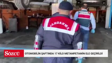 Otomobilin şaftında 17 kilo metamfetamin ele geçirildi