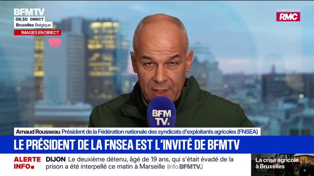 Mercosur, dermatose nodulaire bovine... L'enjeu est beaucoup trop important pour les querelles syndicales, assure Arnaud Rousseau, président de la FNSEA