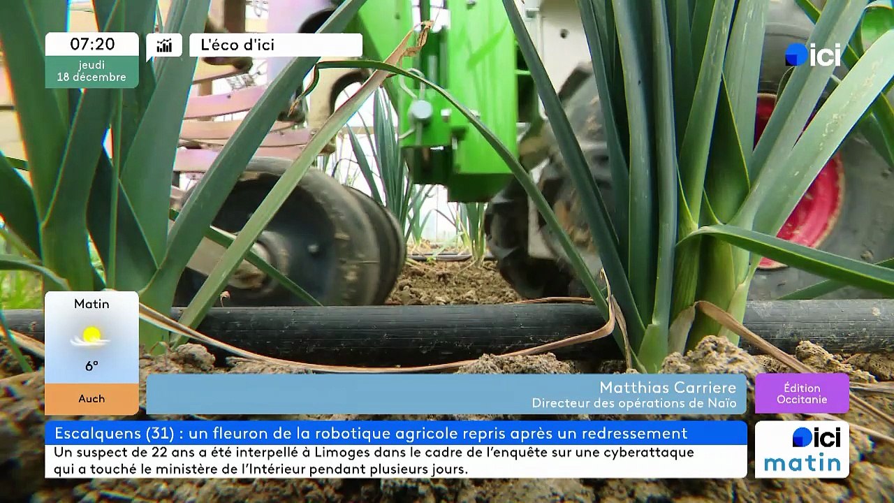 Matthias Carrière veut sauver l'entreprise Naïo et ses robots  près de Toulouse