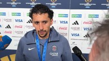PSG - Marquinhos pose avec la Coupe Intercontinentale