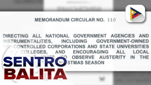 PBBM, ipinag-utos sa nat'l gov't agencies na simpleng ipagdiwang ang Christmas party at year-end celebrations