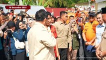 Momen Presiden Prabowo Tebak-Tebakan Nama Menteri hingga Kapolri dengan Para Pengungsi Banjir Sumbar