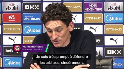 Brentford - Andrews estime que Khusanov aurait dû prendre un carton rouge