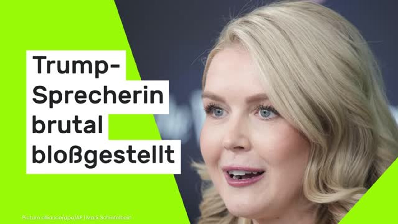 Karoline Leavitt in 'Vanity Fair': Ein Foto genügte - Trump-Sprecherin brutal bloßgestellt