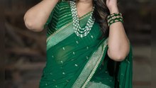 Sravanthi beautiful in saree