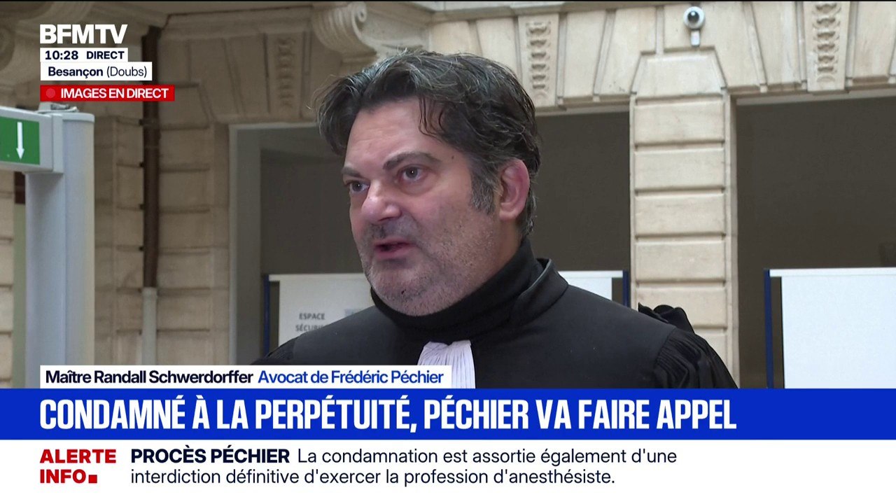 Condamnation de Frédéric Péchier: "Je reste convaincu de l'innocence de Frédéric Péchier", affirme Maître Randall Schwerdorffer
