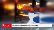 Gaziantep’te marangoz atölyesi yandı