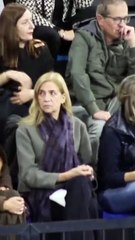 La infanta Cristina e Iñaki Urdangarin juntos en un partido de Pablo