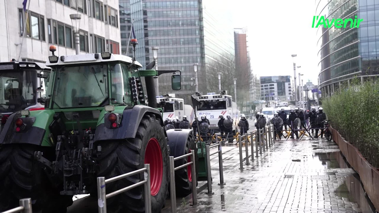 Les agriculteurs manifestent à Bruxelles contre le Mercosur et pour le budget PAC