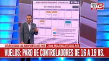 Caos en los aeropuertos de todo el país: controladores aéreos continúan con las medidas de fuerza