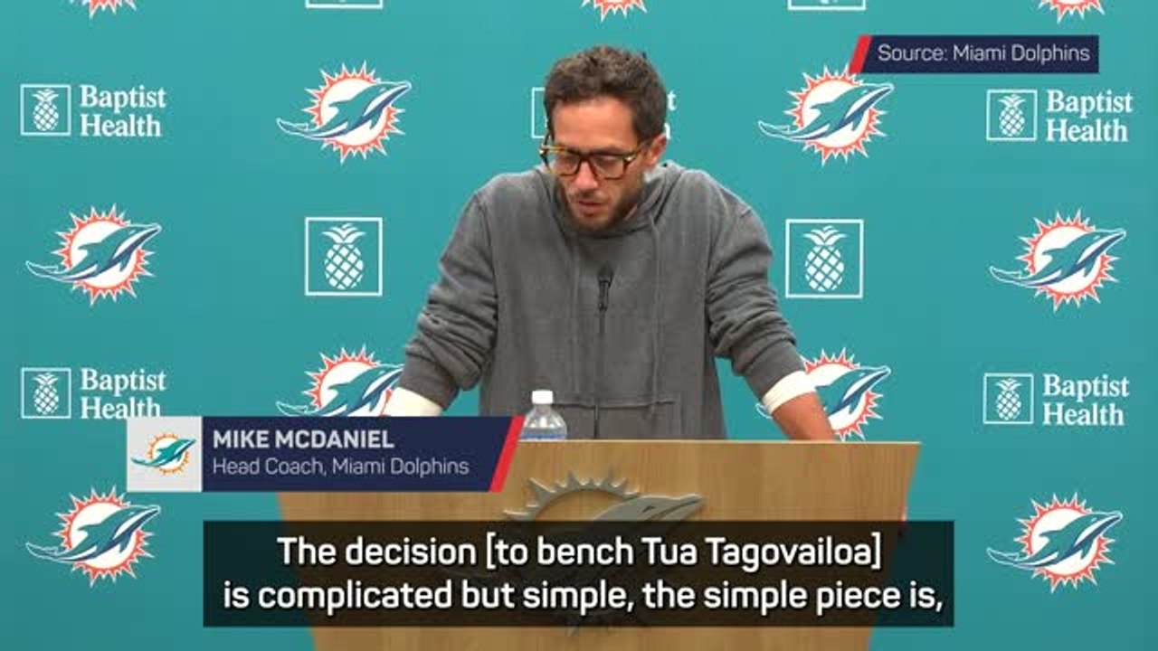 McDaniel explains why the Dolphins have benched...