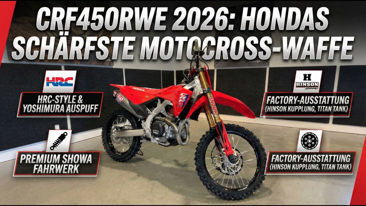 Honda CRF450RWE 2026 – Werksbike für ambitionierte Racer