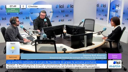 Grippe en Alsace : Un variant "plus contagieux mais pas plus dangereux", selon les Hôpitaux universitaires de Strasbourg