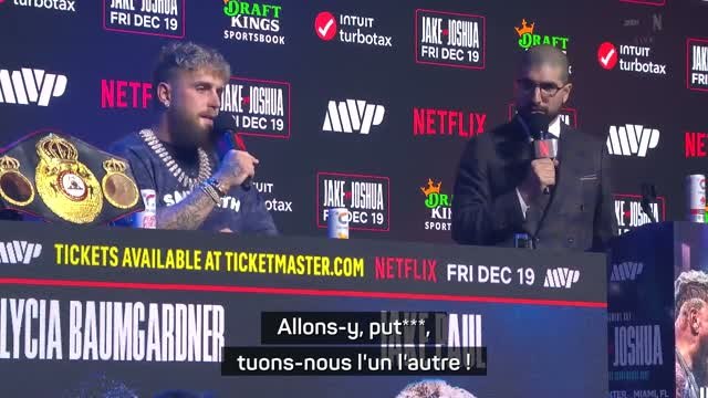 Boxe - Jake Paul avant d'affronter Joshua : Tuons-nous l'un l'autre !