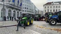 Colère agricole : alors que 10 000 agriculteurs sont attendus à Bruxelles, des premières tensions éclatent