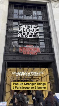 Je suis allé au pop-up Stranger Things aux Galeries Lafayette des Champs-Élysées et c'était trop cool !!!