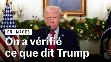 Donald Trump multiplie les inexactitudes lors d’une allocution à la nation