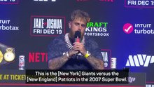 'Giants v Patriots' - Jake Paul relishing underdog tag for Joshua fight