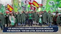 Los agricultores españoles colapsan Bruselas por Mercosur: 