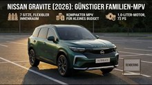 Technik & Design: Nissan Gravite mit 1,0-Liter-Motor & 7 Sitzen