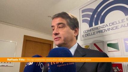 Coesione, Fitto "Obiettivo semplificazione e flessibilità su uso delle risorse"