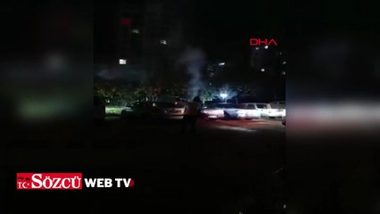 Korkunç anlar: Ateşlediği havai fişek elinde patladı!