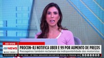 Procon do RJ notifica Uber e 99 por preços altos das corridas