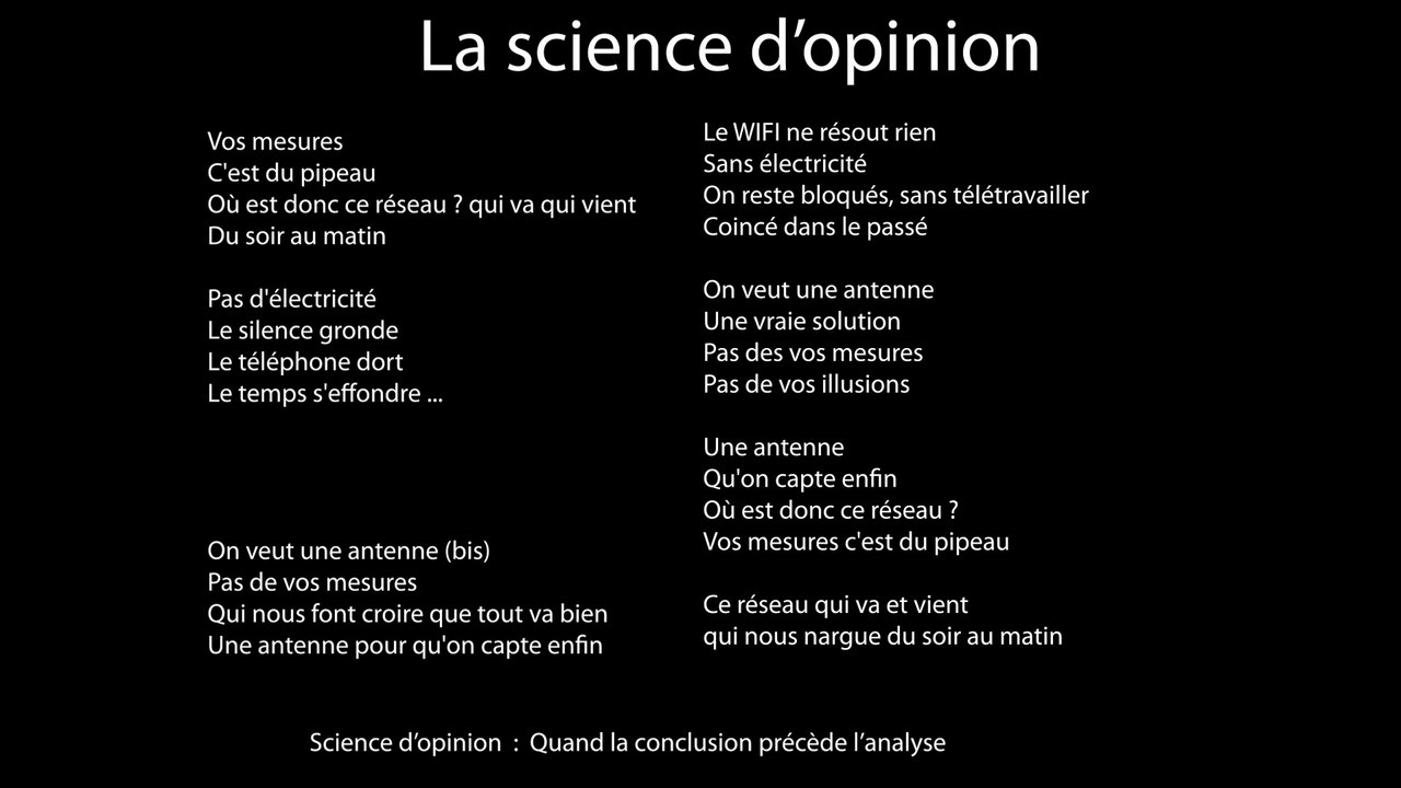 La science d'opinion : des faits sur mesure pour des idées arrêtées