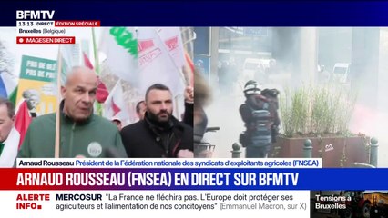 Mobilisation agricole: le Mercosur "n'est pas un bon accord pour l'Europe", assure Arnaud Rousseau, président de la FNSEA