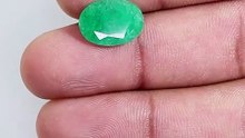 Oval Shape Natural Emerald Stone