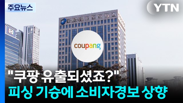 쿠팡 유출되셨죠? ...피싱 기승에 '소비자경보' 주의 → 경고 / YTN