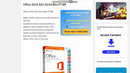 Como baixar o Office 2016 AIO 32 ou 64 Bits PT-BR