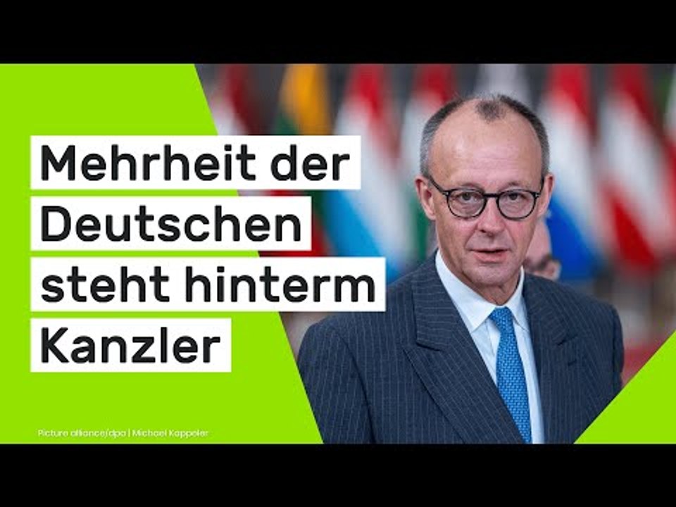 Mehrheit der Deutschen steht hinterm Kanzler