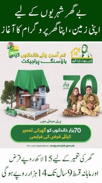 Own Land, Own Home’ Program Launched for Homeless Citizens; Maryam Nawaz and Nawaz Sharif Inaugurate Initiative!