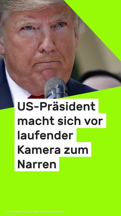No Glomex Donald Trump senil und dement: 'Die Definition des Wahnsinns!' US-Präsident macht sich vor laufender Kamera zum Narren
