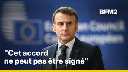 Accord UE-Mercosur: "le compte n'y est pas", martèle Macron à Bruxelles
