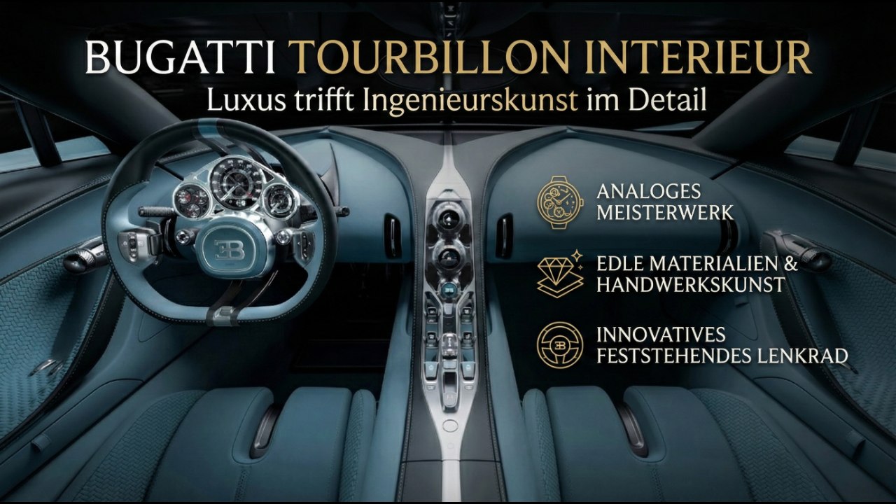 Analoges Meisterwerk im Bugatti Tourbillon Innenraum entdecken