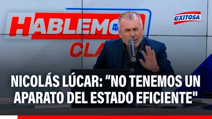 Nicolás Lúcar: "El gran problema es quien ha gestionado nuestros recursos, no tenemos un aparato del Estado eficiente"