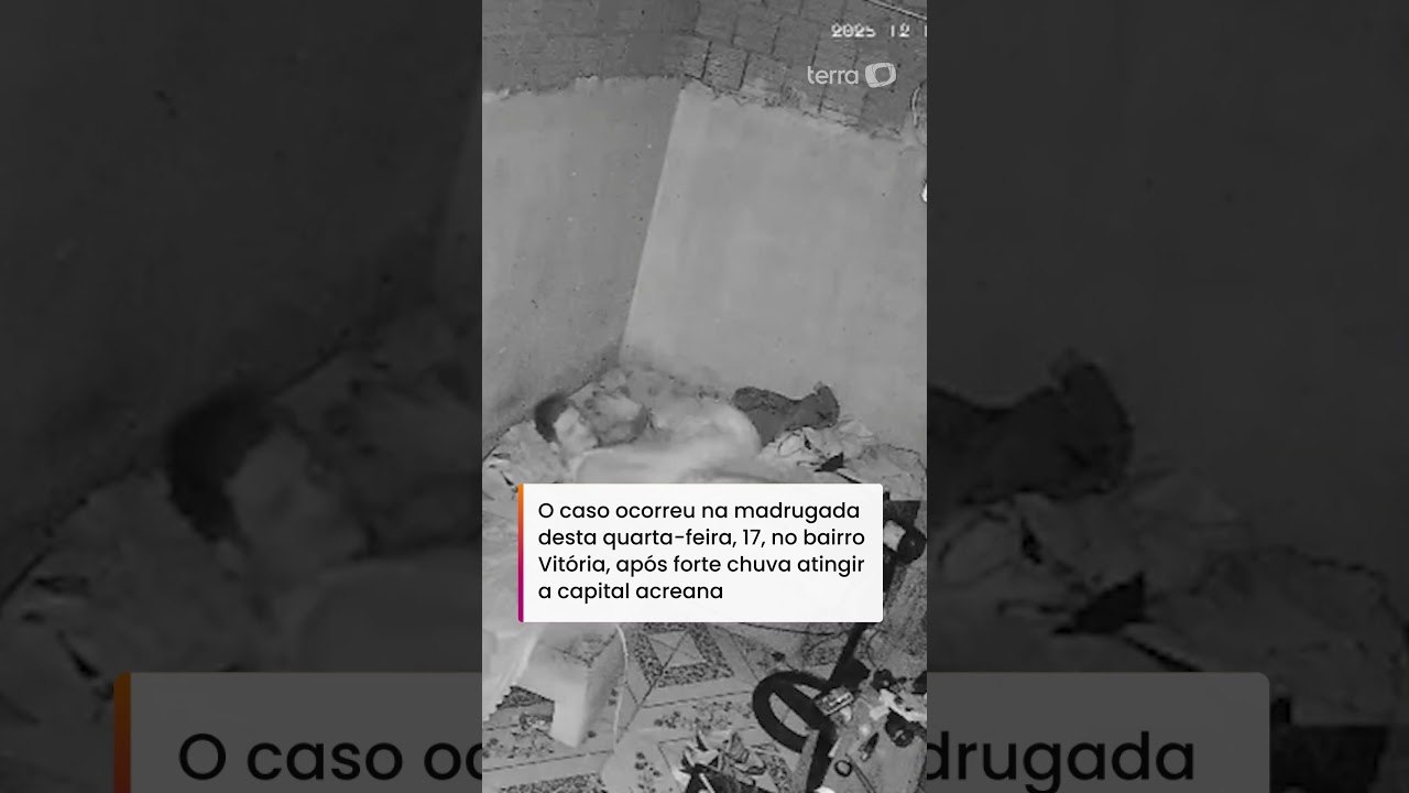 Padeiro é atingido por parede que desabou durante chuva em Rio Branco (AC) #shorts