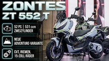 Zontes ZT 552 T Maxi-Scooter als neue Adventure-Variante