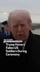 Trump Honors Fallen US Soldiers During Ceremony