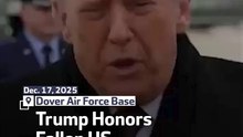 Trump Honors Fallen US Soldiers During Ceremony