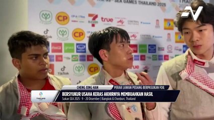 Skuad lawan pedang lelaki negara raih perak dalam acara Foil, tewas kepada Singapura