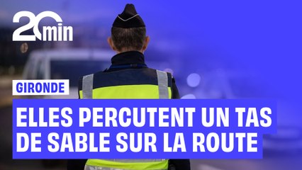 Deux automobilistes heurtent une butte de sable sur l’A63, une personne grièvement blessée